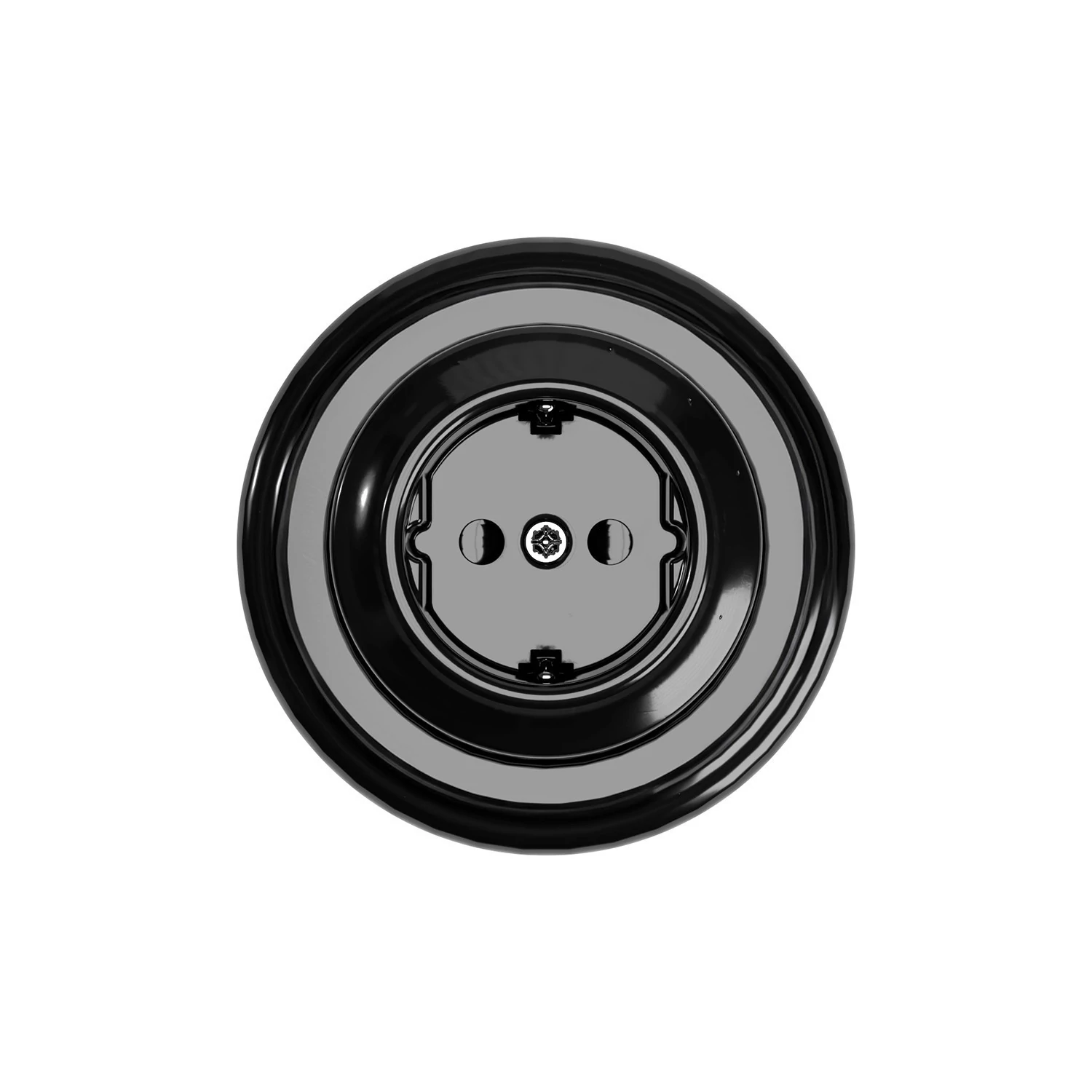 Enchufe Schuko de porcelana con base