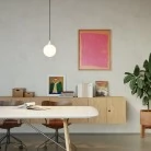 Pantalla redonda para interiores y exteriores