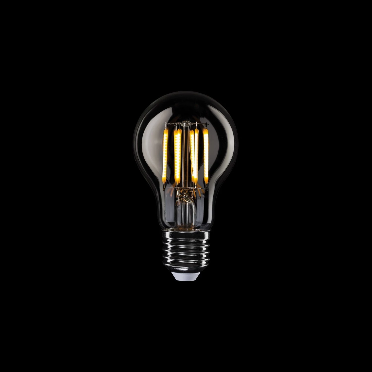 B03 - Bombilla LED A60 transparente filamento vertical