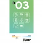 B03 - Bombilla LED A60 transparente filamento vertical