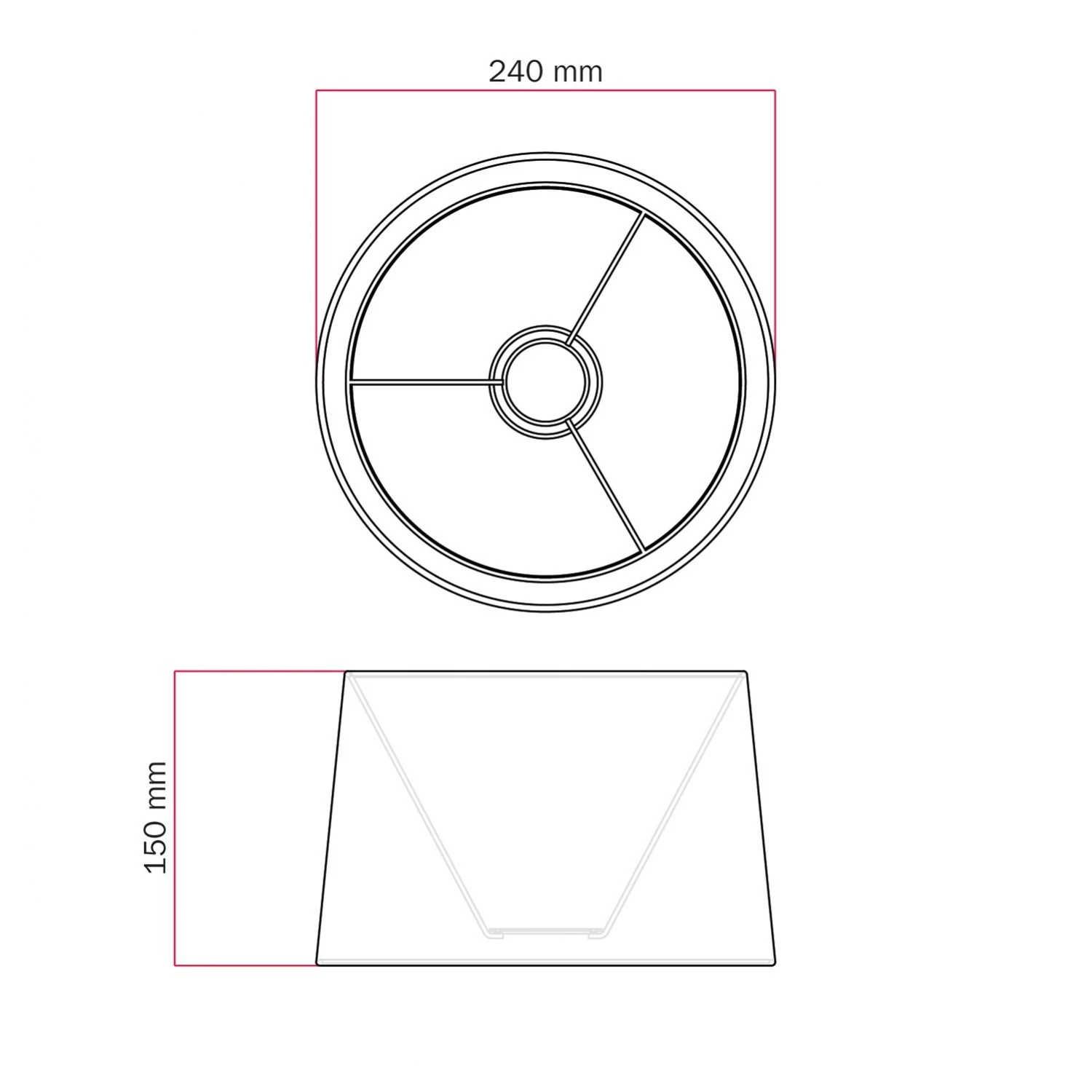 Pantalla Athena para lámpara de mesa