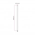 Tubo de extensión metálico de 60 cm.