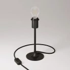 Lámpara de mesa de metal para pantalla.