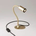 Lámpara de escritorio con extensión orientable y foco.