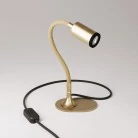 Lámpara de escritorio con extensión orientable y foco.