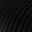 Alargador eléctrico con cable textil negro brillante 2P 10A