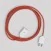 Alargador eléctrico con cable textil rojo brillante 2P 10A Made in Italy