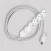 Multienchufe alemana con cable de tejido blanco brillante y enchufe Schuko con anillo de confort