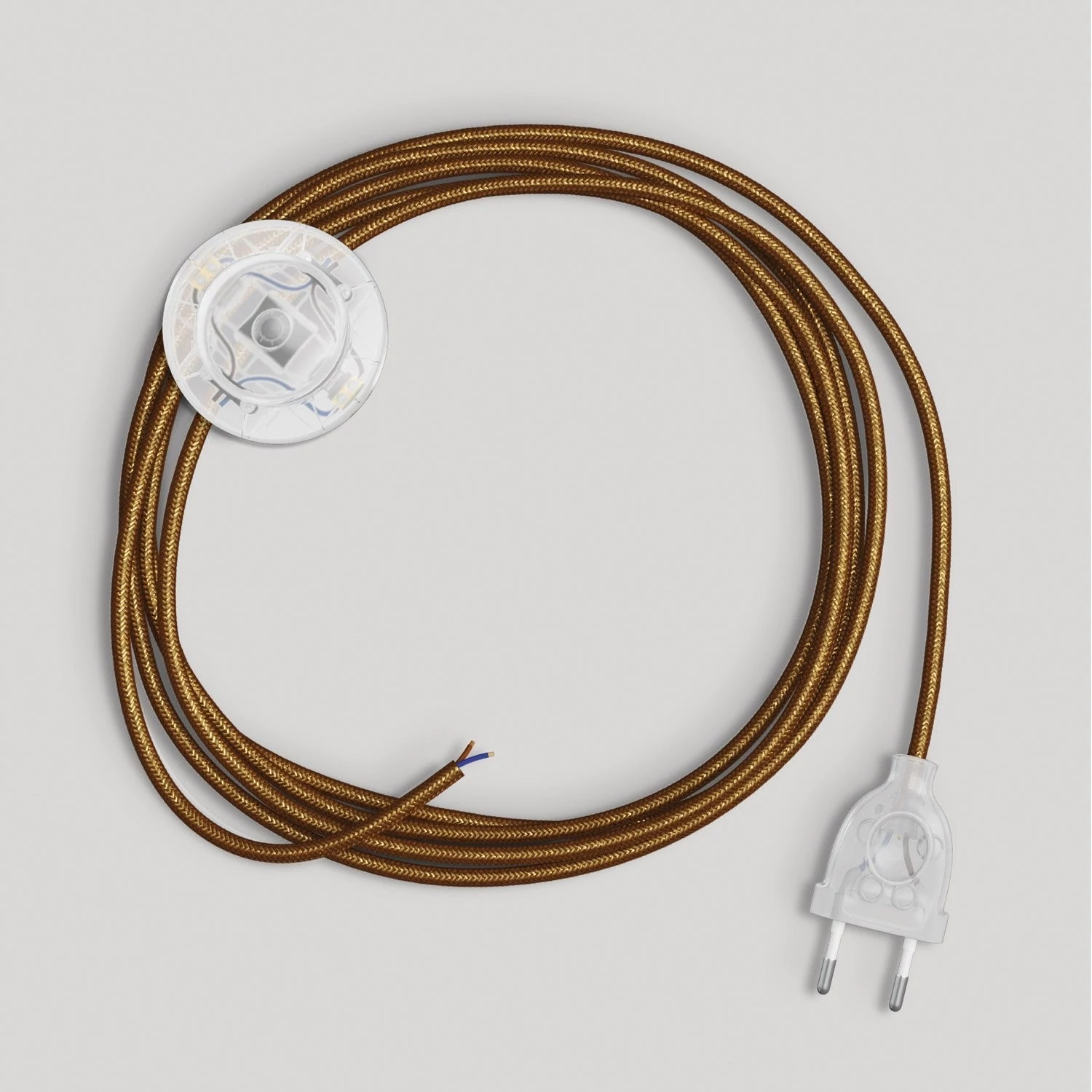 Cableado para lámpara con cable cobre con purpurina 3 m