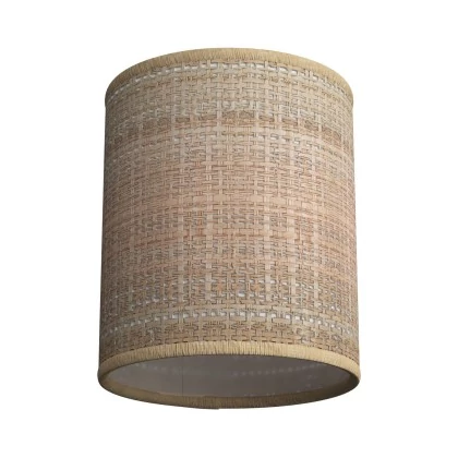 Pantalla Cilíndro textil con casquillo E27