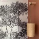 Pantalla Cilíndro textil con casquillo E27