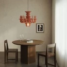 Lámpara con pantalla clásica en material fonoabsorbente