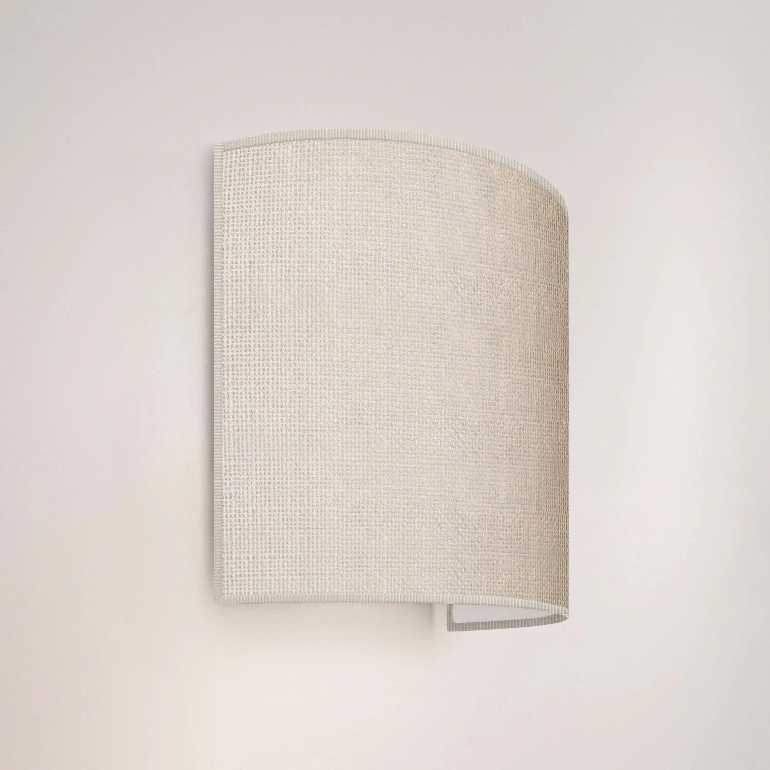 Lámpara de pared con pantalla de tela Made in Italy