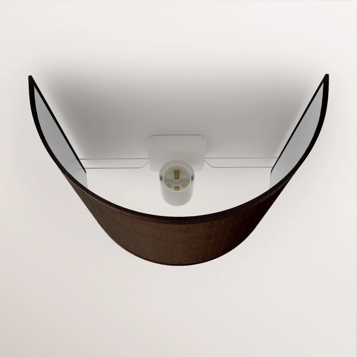 Lámpara de pared con pantalla de tela Made in Italy