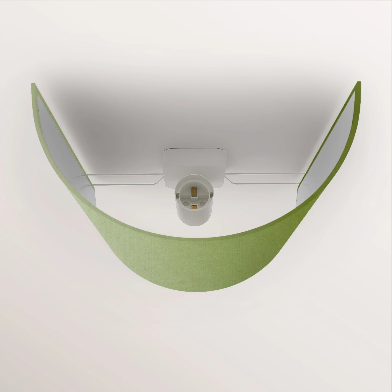 Lámpara de pared con pantalla de tela Made in Italy