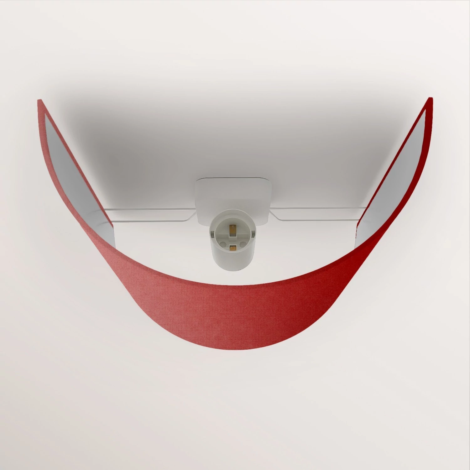 Lámpara de pared con pantalla de tela Made in Italy
