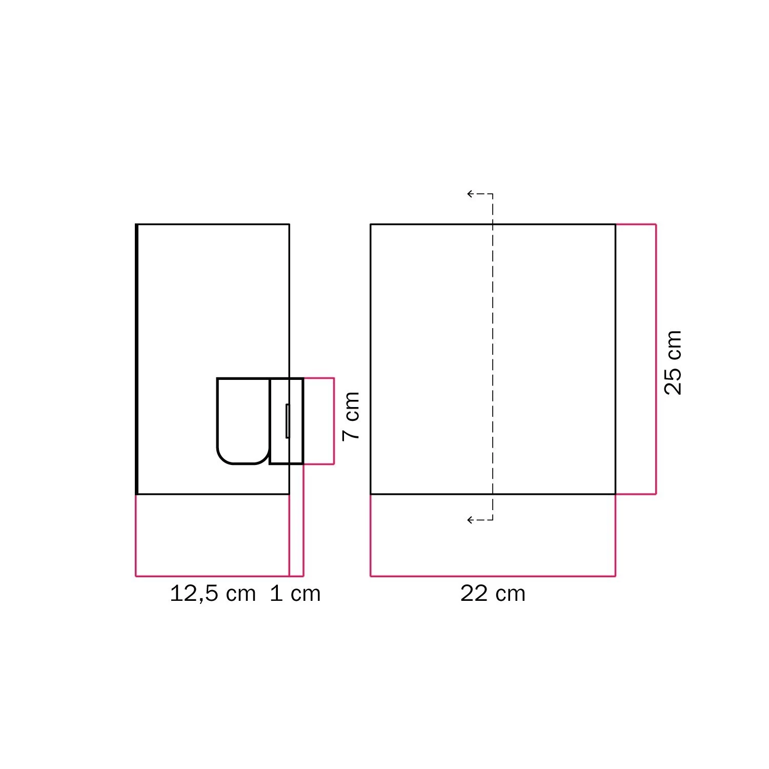 Lámpara de pared con pantalla de tela Made in Italy