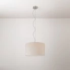 Lámpara colgante con pantalla de tela Cilindro Small