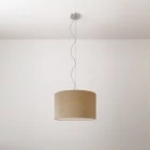 Lámpara colgante con pantalla de tela Cilindro Small
