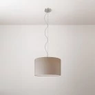Lámpara colgante con pantalla de tela Cilindro Small