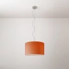 Lámpara colgante con pantalla de tela Cilindro Small