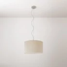 Lámpara colgante con pantalla de tela Cilindro Small