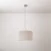 Lámpara colgante de tela Cilindro Small con pantalla - Made in Italy