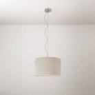 Lámpara colgante con pantalla de tela Cilindro Small