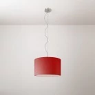Lámpara colgante con pantalla de tela Cilindro Small