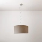 Cilindro Lámpara colgante mediana con pantalla de tela
