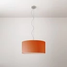 Cilindro Lámpara colgante mediana con pantalla de tela