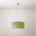 Cilindro Lámpara colgante mediana con pantalla de tela