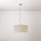 Cilindro Lámpara colgante mediana con pantalla de tela