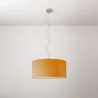 Cilindro Lámpara colgante mediana con pantalla de tela