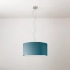 Cilindro Lámpara colgante mediana con pantalla de tela