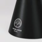 Lámpara portátil con base y pantalla de madera personalizables