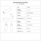 Lámpara sin cables Cabless14 con bombilla gota y accesorio para colocar pantalla