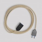 Alargador eléctrico con cable de yute neutro 2P 10A