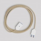 Alargador eléctrico con cable de yute neutro 2P 10A