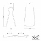 Taché Madera, lámpara de mesa