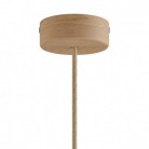 Lámpara suspendida con pantalla en madera Tub E14
