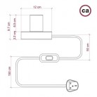 Posaluce  en madera  Small Lámpara de mesa
