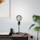 Lámpara de mesa metálica Alzaluce Globo