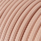 Lámpara colgante de colores de silicona con cable textil