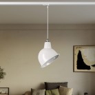 Lámpara Broadway con pantalla oblicua y adaptador para carril
