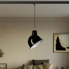 Lámpara Broadway con pantalla oblicua y adaptador para carril