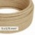Cable eléctrico textil DALI 5x0,75 mm² de yute neutro - Cable textil natural para lámparas de diseño RN06