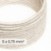 Cable eléctrico textil DALI 5x0,75 mm² lino natural blanco - Hilo para iluminación de diseño RN01
