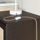 Cable textil plano recubierto en yute natural