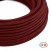 Cable eléctrico textil plano en color Burdeos brillante - PM19